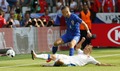 VIDEO: Uzbrūkošā Horvātija puslaikā panāk vienu vārtu pārsvaru pār Čehijas futbolistiem