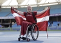 Krūmiņa izcīna zeltu pasaules čempionātā paravieglatlētikā diska mešanas sacensībās