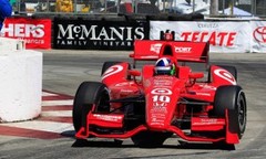 IndyCar kvalifikācijā Longbīčā uzvar Brisko, pirmais startēs Frankiti