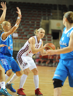 Latvijas sieviešu basketbola izlase piedzīvo pirmo zaudējumu Eiropas čempionāta kvalifikācijas turnīrā