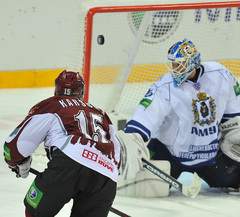 Rīgas Dinamo - Habarovskas Amur 2:1. Spēles labākie momenti.