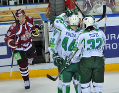 Rīgas Dinamo - Ufas Salavat Julaev 2:5 (rit 3.trešdaļa)