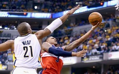 NBA play-off: Wizards vēl neļauj Pacers sasniegt Austrumu finālu