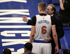 Porziņģis izsaka gatavību doties laukumā pret Warriors, treneris par to pajoko