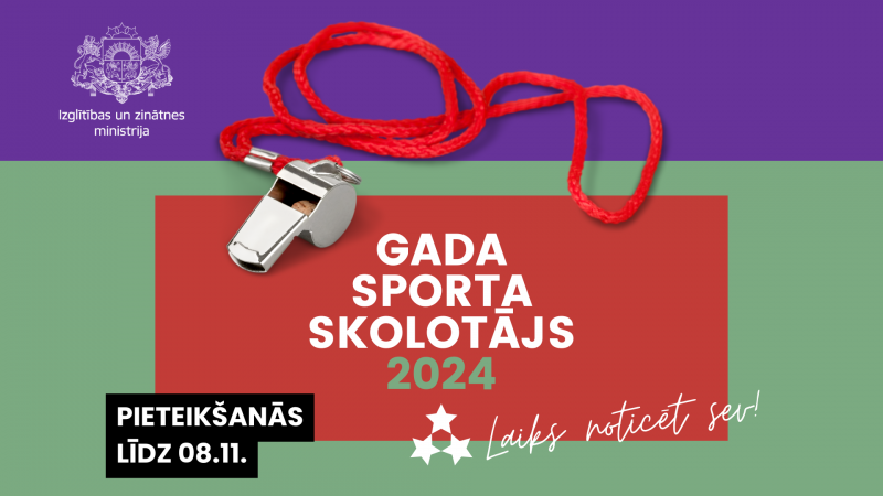 IZM aicina pieteikt pedagogus balvai Gada sporta skolotājs 2024