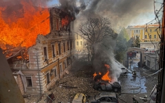 Krievu drons trāpījis Ukrainas Zinātņu akadēmijai