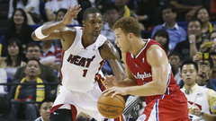 «Clippers» basketbolisti Ķīnā pieveic čempionvienību «Heat»