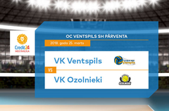 Video tiešraide: VK «Ventspils» - «Ozolnieki»