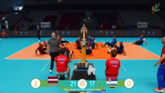 Video ⟩ Latvijas sēdvolejbola izlase izcīna otro vietu Sudraba Nāciju līgā