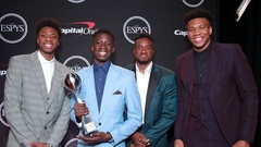 NBA klubam "Bucks" pievienojas trešais no brāļiem Adetokunbo