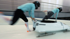 Скелетонистка Никитина в третий раз стала чемпионкой Европы