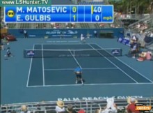 Video: Gulbis zaudē rangā zemāk esošajam Matoševičam