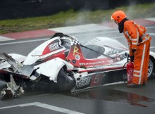 Karlīne Štāla pēc avārijas paliek slimnīcā, nopietnas traumas neesot (+video)