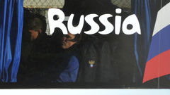 Сборную России встретили в Иту